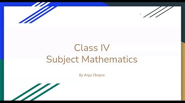 Class 4, Mathematics, Exercise 10 F by Anju Chopra