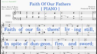 Faith of Our Fathers (Hemy; Walton - Faber) [v1] Piano