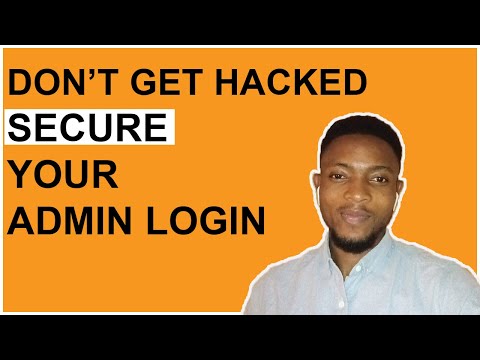 DON'T GET HACKED!! HIDE WORDPRESS ADMIN LOGIN PAGE.