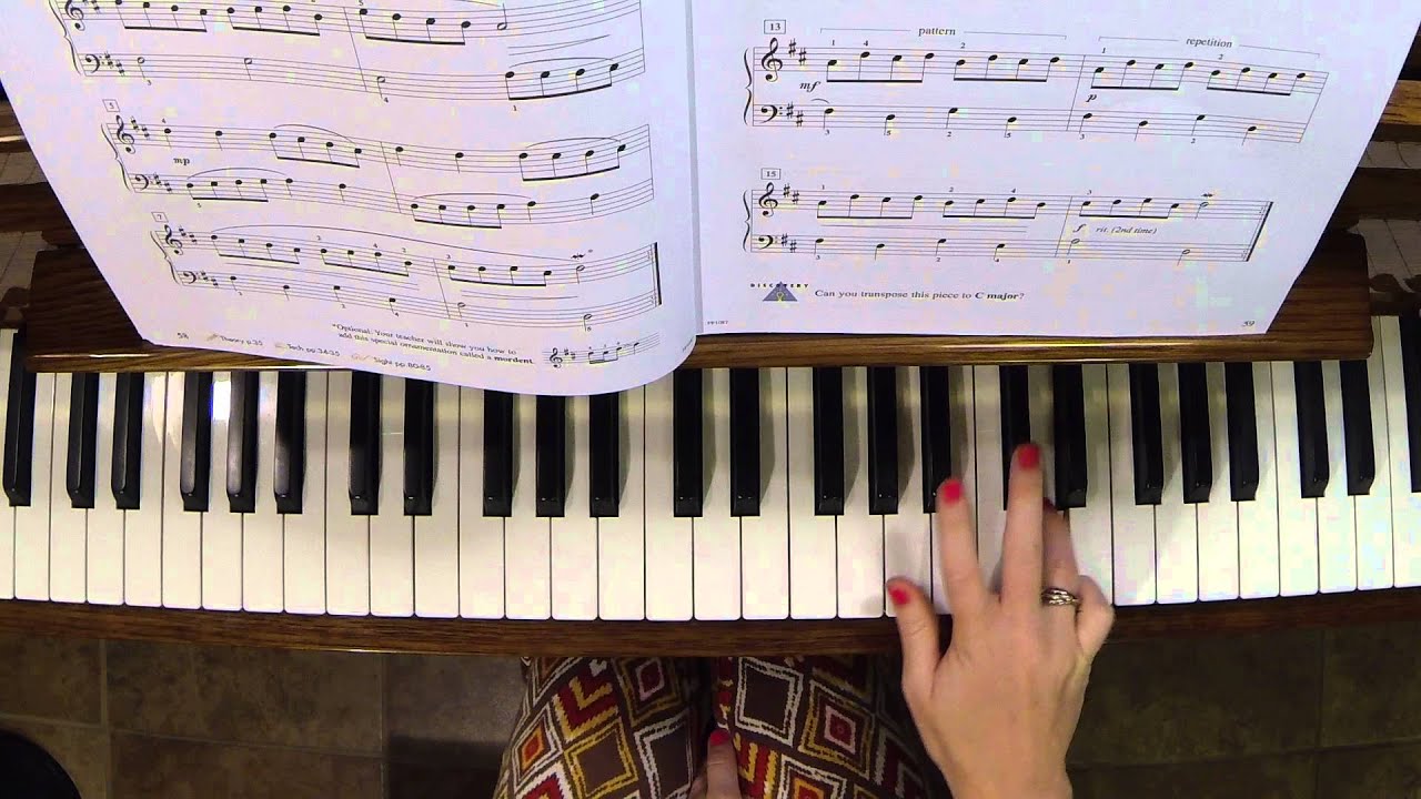 Allegro in D Major- Piano Adventures/3A/Lesson Book
