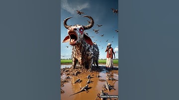 The cow covered in millions of lizards 😭 the farmer was frightened , #ai #rescue #trending #cow