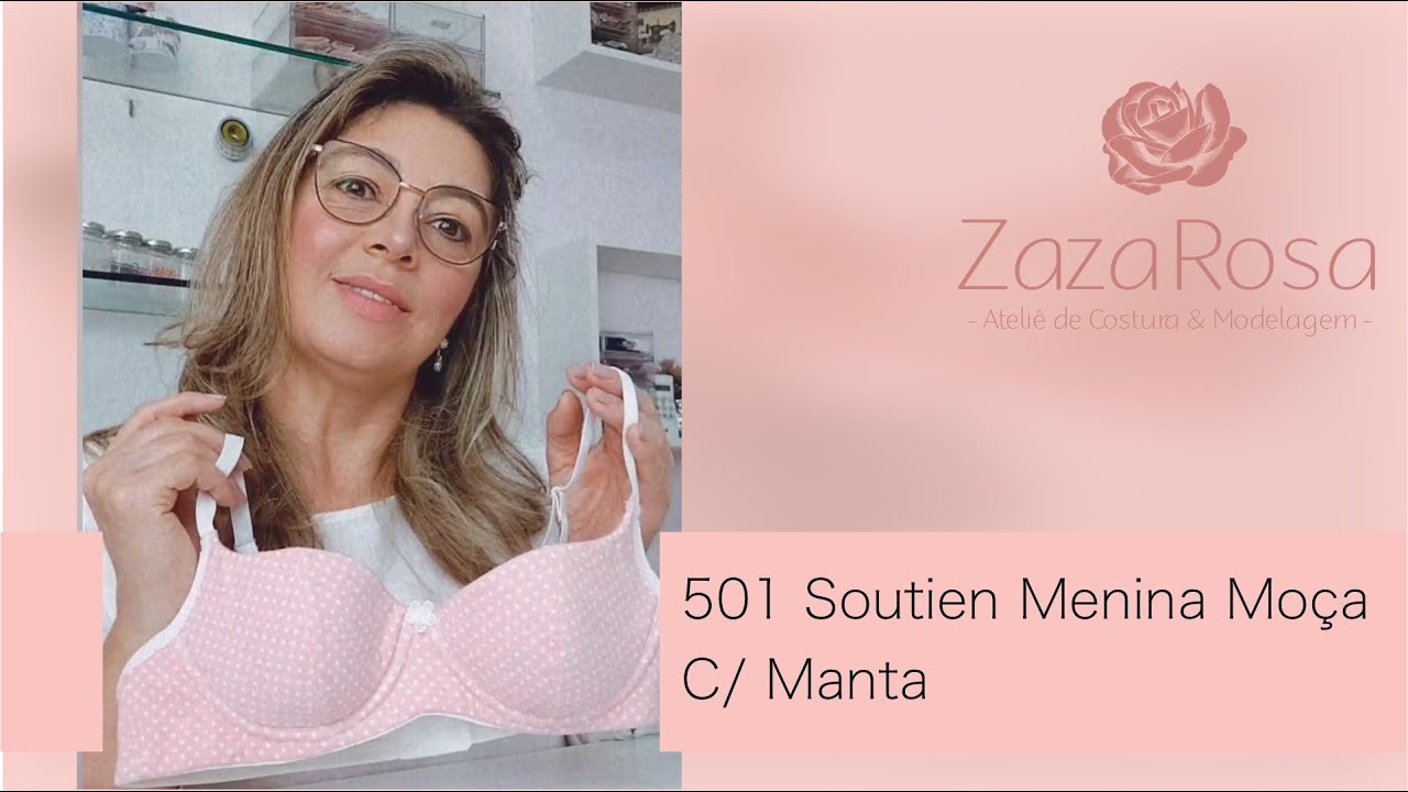 501 Soutien Menina Moça C/ Manta - Zaza Rosa