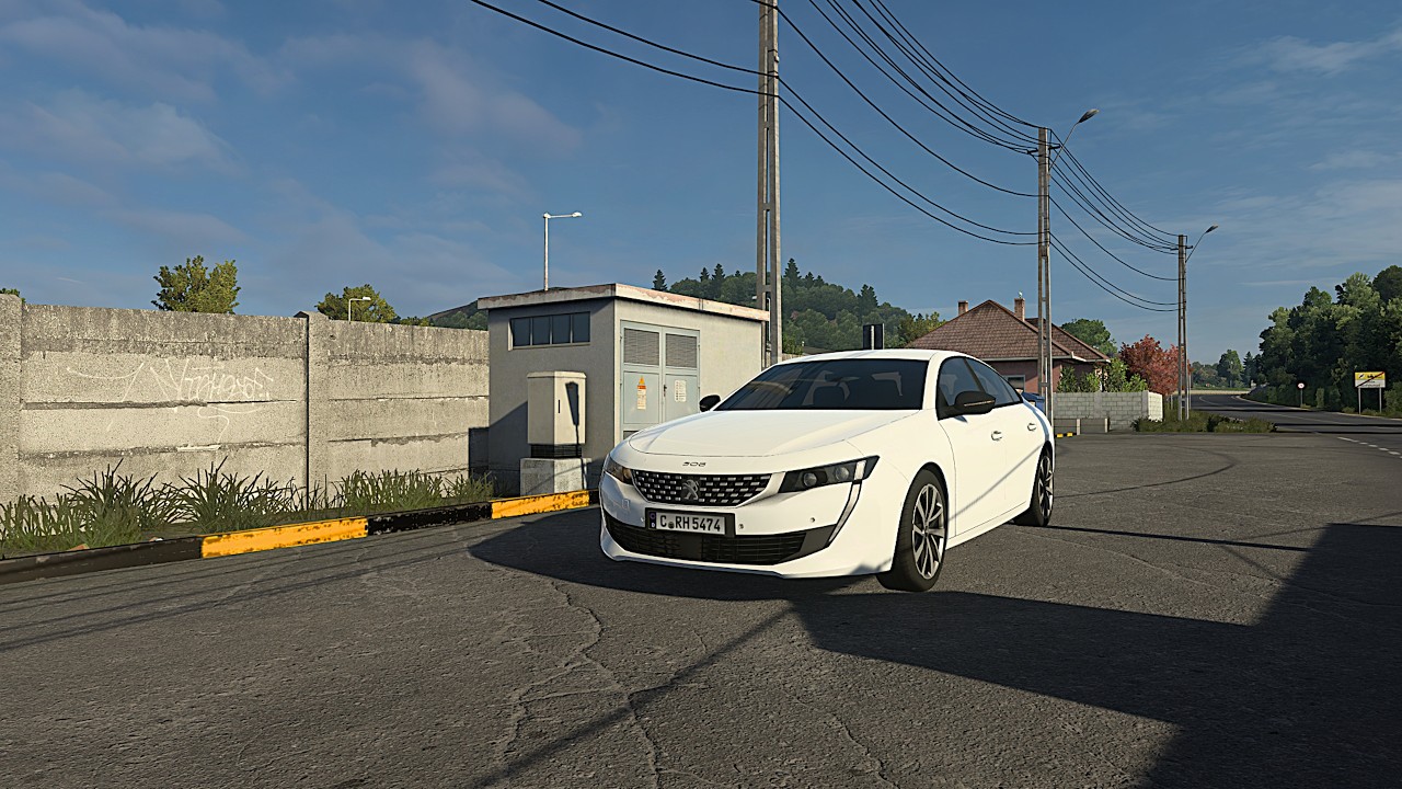 Realistic Car Driving - Peugeot 508 GT  - Euro Truck Simulator 2 1.57