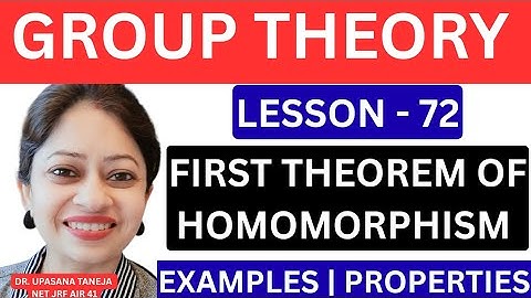 First theorem of homomorphism