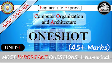 COA One shot UNIT-1 Computer Organization & Architecture  | By Engineering Express.