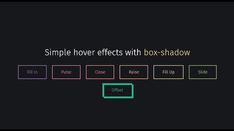 Top 7 CSS Creative Button Animation & Hover Effects  |  HTML & CSS