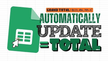 Get Updated Totals Automatically from Your Data Table (Google Sheets Tutorial)