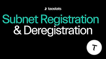 Subnet registration is back on Bittensor (deregistration too!)