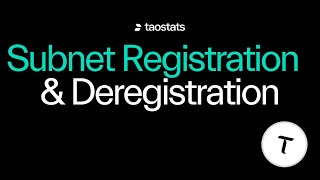 Subnet registration is back on Bittensor (deregistration too!)