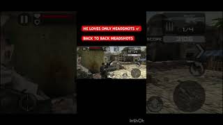 BACK TO BACK HEADSHOTS 🎯!Frontline commando Gameplay #games #gaming #gamingposts #kapsgamex #shorts