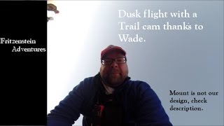 Test flying a chase cam and a look at the mount