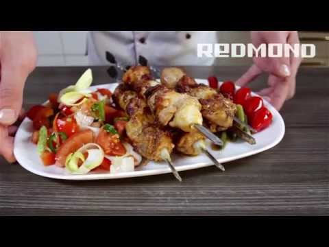 Шашлык из свинины в электрошашлычнице REDMOND RBQ-0251