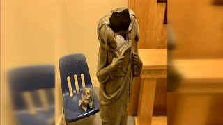 Church members want answers after status of Jesus Christ is vandalized