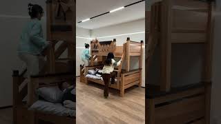 “Space-Saving Kids Bunk Bed with Storage & Stairs 🔥”