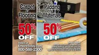 Empire Today 50 50 50 Sale Carpet Or Flooring Commercial 2014 15 Secs