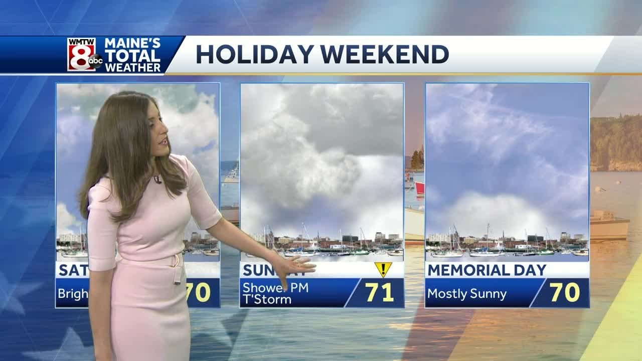 Warmer for the holiday weekend, tracking possible impact weather. - YouTube