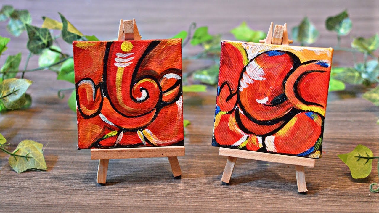 Featured image of post Canvas Ganpati Painting Images Hd