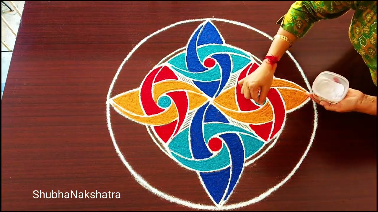 5*1(straight) dots🌻Latest Rangoli Design🌻316🌻புதுமையான கோலம்🌻ರಂಗವಲ್ಲಿ🌻