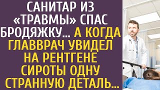 картинка: Санитар из «травмы» спас бродяжку… А когда главврач увидел на рентгене сироты одну странную деталь…