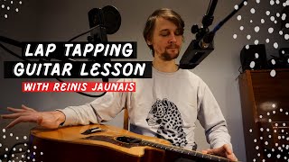 Guitar Lesson for Advanced Players: Lap Tapping With Bossa Nova Beat | Black Sand Beach