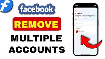 How To Remove Multiple Accounts On Facebook - 2024