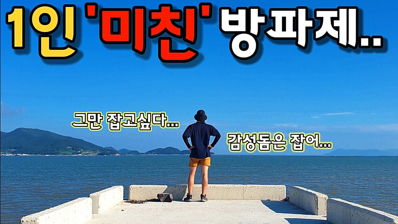 ※미쳤다..65cm대물부터 최고급이 마구쏟아진다 잡다지치는 1인 조용한 도보방파제 회로 먹어보자 역대급 조과 