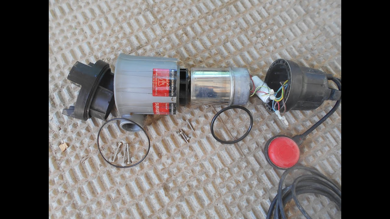 Bomba sumergible abre interruptor diferencial. Reparación.