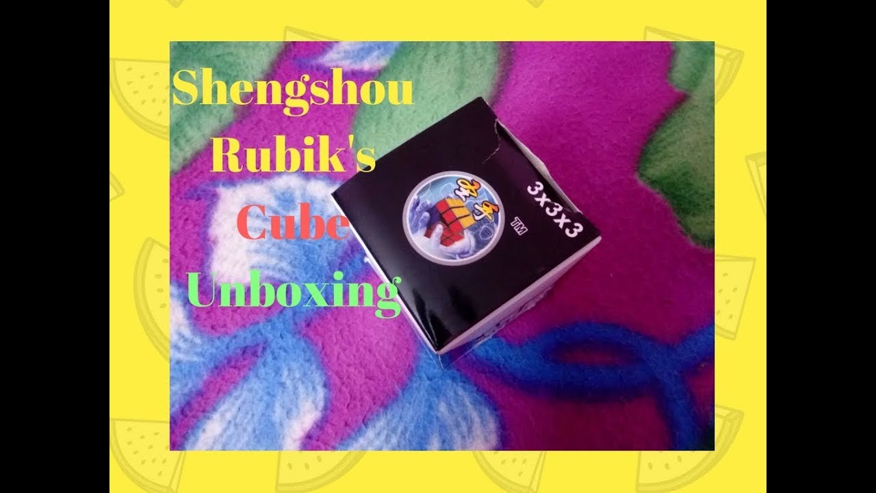 video to gif Rubik's cube unboxing .