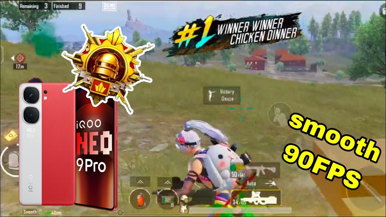 iqoo Neo 9 pro BGMI test || smooth+90 FPS gameplay - YouTube