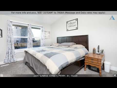 2300 Sunrise Street, Perry, IA home video tour
