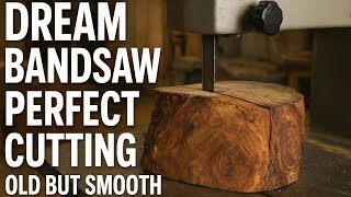 Extreme Bandsaw Cutting Action Powerful Wood Cutting Satisfying Work