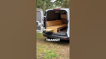 This Ford Transit Connect campervan conversion is decked out with amazing transforming furniture 🤩