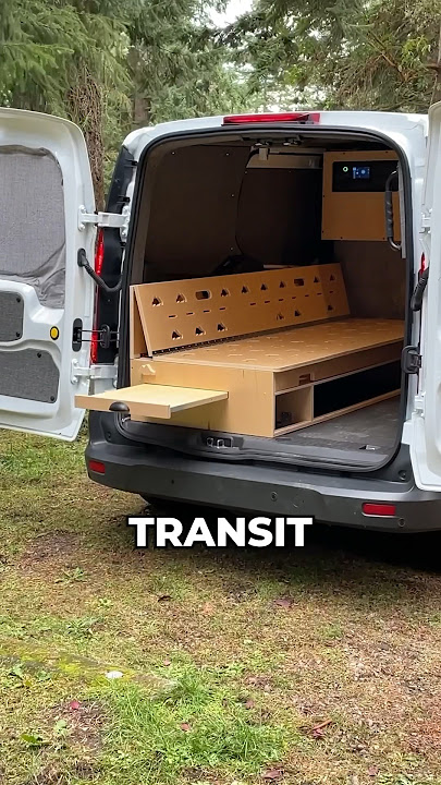 This Ford Transit Connect campervan conversion is decked out with amazing transforming furniture 🤩