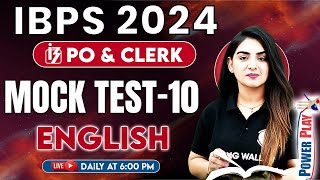 IBPS PO & CLERK 2024 | English Mock Test by Anchal Mam #10