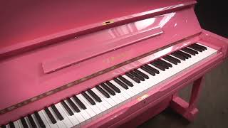 Yamaha U3 52 Studio Upright Piano Four Star Reconditioned Pink