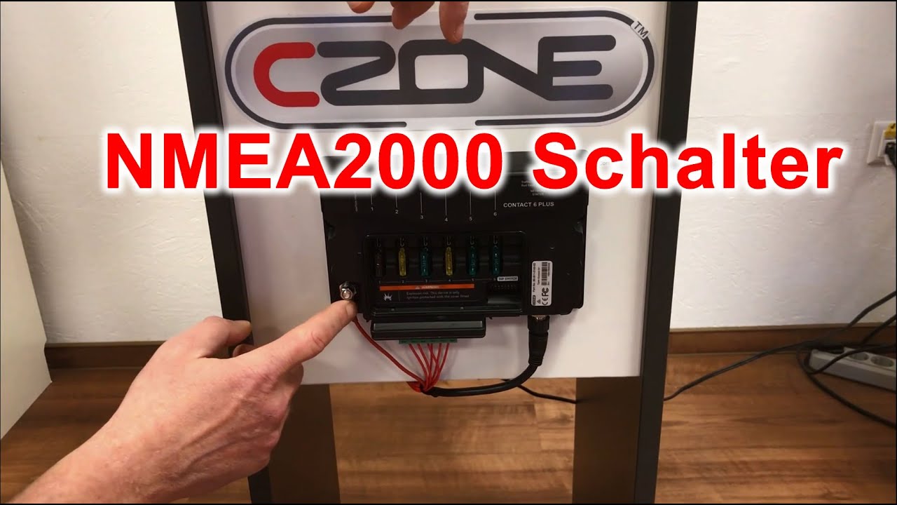 Schalten über NMEA2000 mit dem CZone Contact 6 Plus