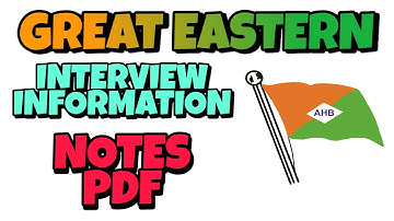 Great Eastern Interview Information | Last Year Questions | Notes PDF