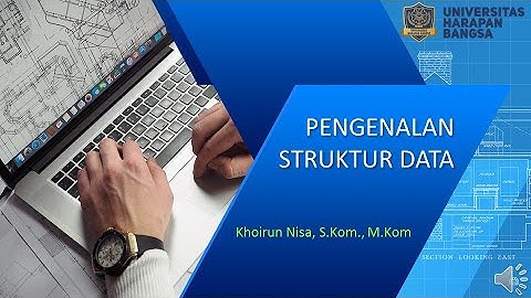 Pertemuan 1 : Pengenalan struktur data