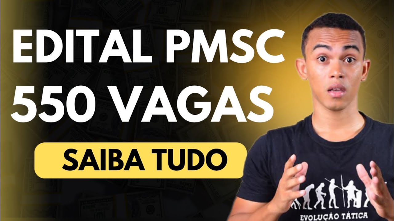 CONCURSO PMSC PROVAS EM AGOSTO!