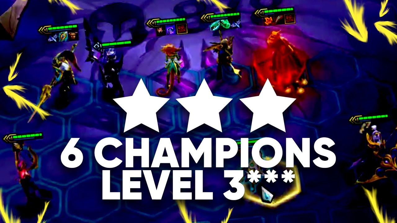 6 CHAMPIONS LEVEL 3 DANS MA GAME DE TFT YouTube