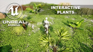 Interactive Plants - Individual leaf interaction - Unreal Engine 5 (R29)