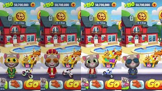 Talking Tom Gold Run Christmas update Cookies Race event King Tom vs Officer Tom vs Frosty Tom  screenshot 2