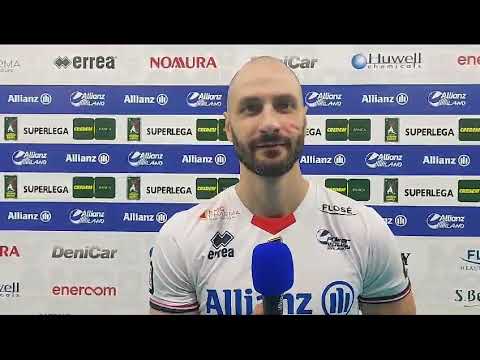 Matej Kaziyski dopo la vittoria contro Padova