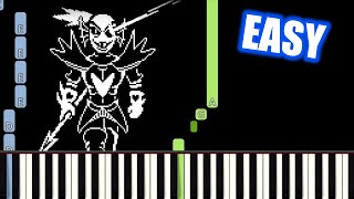 Battle Against A True Hero Undertale Easy Piano Tutorial Synthesia Topanimemusic Youtube