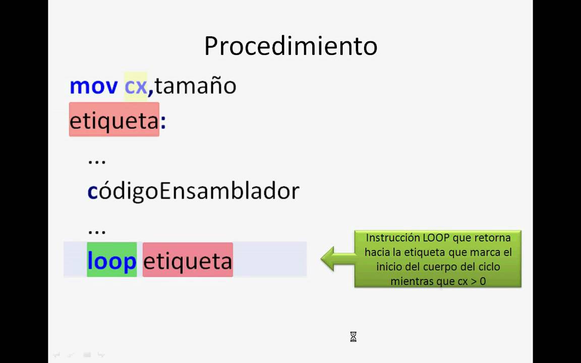 Ensamblador - Ciclo LOOP