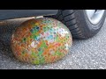 Crushing Crunchy & Soft Things by Car! EXPERIMENT CAR vs GIANT ORBEEZ WATER BALLOON