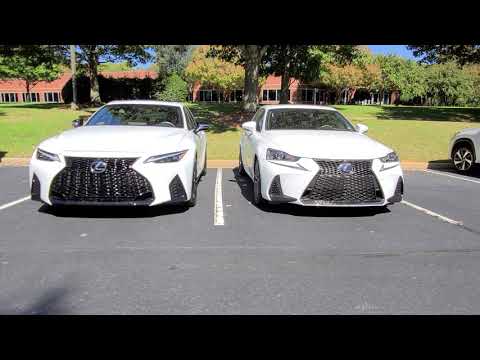 2021 Lexus IS 350 F-Sport vs 2020 Lexus IS 300 F-Sport Exterior Comparison