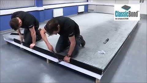 Sure Edge Check Kerb Trim Installation to a Flat Rubber Roof - Click Roofing