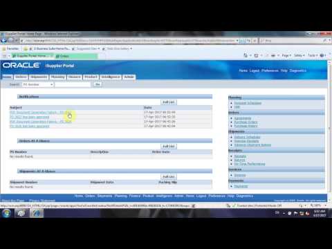 Oracle EBS - Suite R12 ( iSupplier Portal)