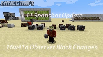 1.11 Snapshot - Big Observer Block Changes (16w41a)